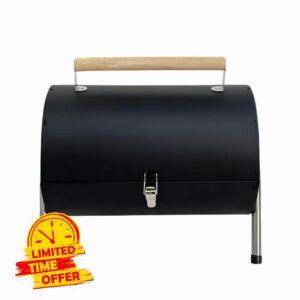 BillyOh Baltimore Portable Charcoal Barrel BBQ | Foldable | Heat Resistsant Handle | Non Slip Fee