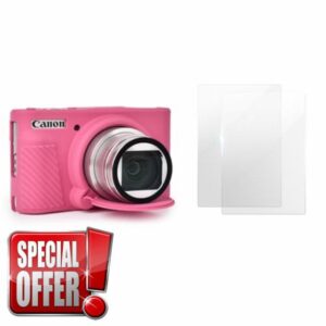 VOVMOEYA SX740 Camera Case Accessories Set[with 2 LCD Tempered Films]