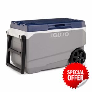 IGLOO Max Cold Pro 85 Litre (90 US QT) Roller Cooler Box