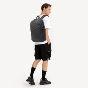 Wooden Learning Stool Lightweight Stepladder for Bathroom Nursery (Grey)