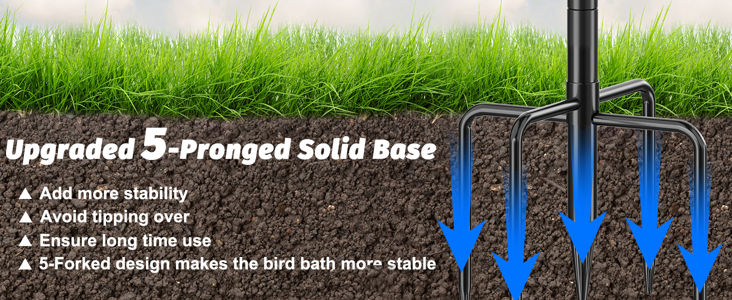 outdoor bird bath