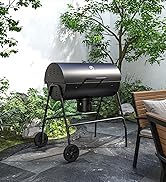Outsunny Portable Mini Charcoal Barbecue Grill with Suitcase Shell, Outdoor Folding Tabletop BBQ ...