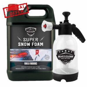 Vanilla Snow Foam Plus 2L Pump up Snow Cannon Gun For Car Van Caravan 5L Super Thick Pre Wash Pressurised Snow Cannon Lance Kit No Jet/Pressure Washer Needed (Vanilla)