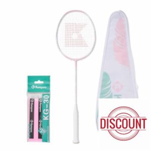 KUMPOO Badminton Racket 5U Lightweight Badminton Racquet: Full Carbon Fiber Badminton Racket with Great-Performance & Balance