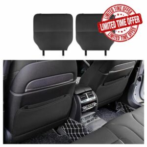MNBHJGR 2pcs Car Seat Back Anti Kick Mat for Toyota C-HR CHR Hybrid/EV A-Gasoline/2016-2020 2021 2022 2023