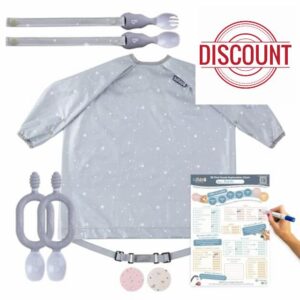 BIBaDO Starter Baby Feeding Set - Includes Feeding Bibs