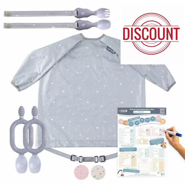 BIBaDO Starter Baby Feeding Set - Includes Feeding Bibs