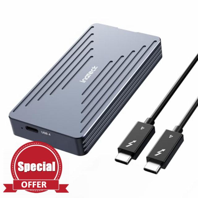 Inateck 40Gbps M.2 NVMe SSD Enclosure