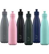 Chilly's Insulated Coffee Cup - Double Walled Coffee Cups with Lids - Stainless Steel - 500ml - P...