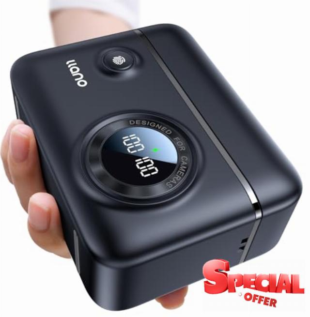 llano NP-FZ100 Camera Battery 18W Fast Dual USB C Charger