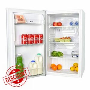 SIA LFS01WH 48cm White Freestanding 91L Under Counter Larder Fridge            [Energy Class F]