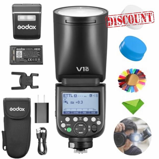 Godox V1 V1Pro C Flash for Canon Camera TTL Speedlight