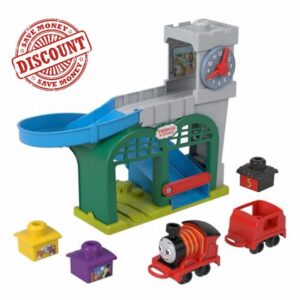 Thomas & Friends Toddler Toy My First Knapford Station Train Playset with Stack & Wobble Cargo for Kids Ages 18+ Months