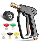 2-in-1 High Pressure Washer Spray Gun for Karcher K2 K3 K4 K5 K6 K7 with Adjustable Replacement N...