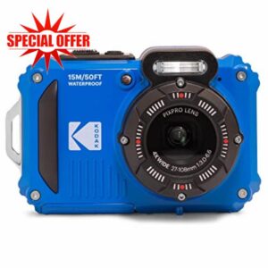 Kodak PIXPRO WPZ2 16MP 4x Zoom Tough Compact Camera - Blue