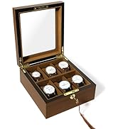 Uten 12 Grids Wooden Watch Box Storage Jewellery Display for Men Women