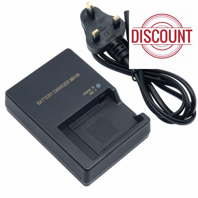 MH-24 Battery Fast Charger Compatible with EN-EL14 EN-EL14A Battery for Nikon D5100 D5200 D5300 D5500 D5600 D3100 D3200 D3300 D3400 D3500 Df Coolpix P7000 Digital SLR Cameras