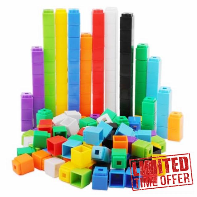 PEUTIER 300pcs Math Cubes