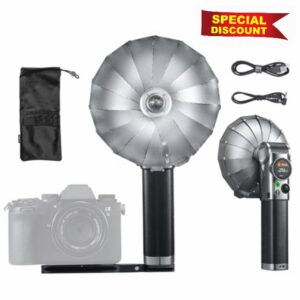 GODOX Lux Master Retro Camera Flash GN25 6000K土300K 2.4G Wireless Sync TTL Auto Flash with Touchscteen Rotatable Flash Head Compatible with Sony Canon Fuji Nikon Panasonic Olympus