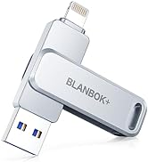 BLANBOK+ MFI Certified Memory Stick 128G USB Flash Drive for iPhone USB Stick USB Memory Sticks P...