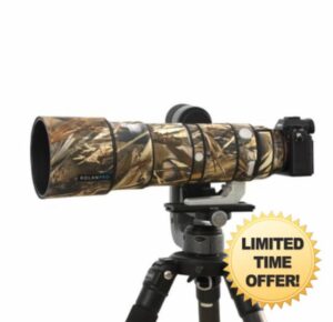ROLANPRO Camoflage Lens Cover for Sony FE 200-600mm F5.6-6.3 G OSS Coat Lens Protective Sleeve Case-#39 Waterproof