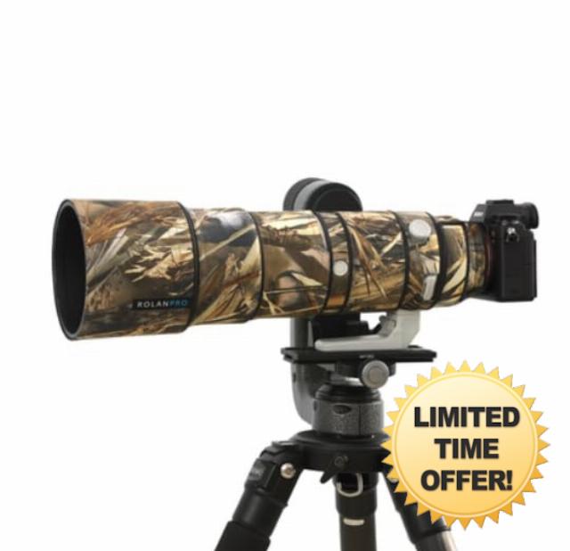 ROLANPRO Camoflage Lens Cover for Sony FE 200-600mm F5.6-6.3 G OSS Coat Lens Protective Sleeve Case-#39 Waterproof