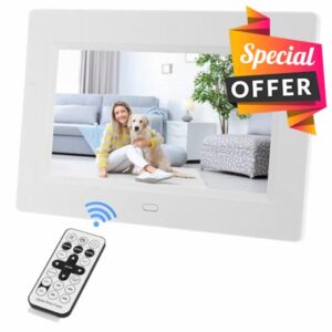 Ysguyyz 7-inch HD IPS Digital Photo Frame - 1080P Video Playback