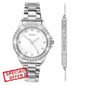 Sekonda Elizabeth Women's Quartz Watch 33mm with Stone Set Case