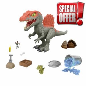 Mattel Jurassic World Cage Crasher Spinosaurus Dinosaur Action Figure & Unboxing Toy