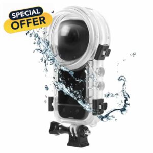 50M Dive Case Compatible for Insta360 X4 Action Camera Waterproof Case with Bracket Accessories 164FT Underwater Photography Housing for Insta 360 X4 Diving Case