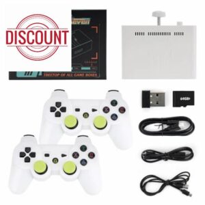 XIXIMENG Y7 Video Game Console Linux System 256G Built 12000 Games Rechargeable Wireless Handle Low Latency Connection Player Gift HD Output Game Machine Portable Christmas/Kids Gif