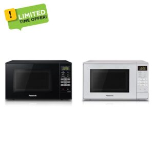 Panasonic NN-E28JBMBPQ Compact Solo Microwave Oven with Turntable