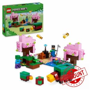 LEGO Minecraft The Cherry Blossom Garden Toy for 8 Plus Year Old Boys & Girls