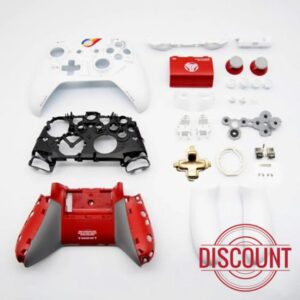 Full Set for XboxOne S Extra Housing Shells Limited Red & White Replacement