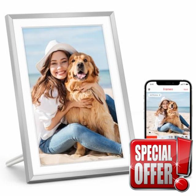 10.1" WiFi Digital Photo Frame with 32GB Memory