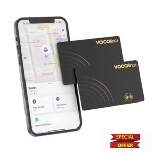 VOCOlinc 2 Pack Wallet Tracker Card
