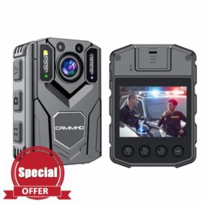 CAMMHD 1440P 32G Body Camera with Night Vision Body Mounted Camera with Audio and Video 8-10H Video Record