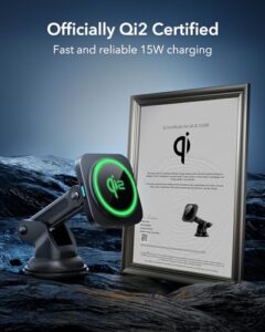 Qi2-Certified MagSafe Car Mount Charger