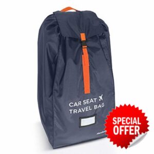 Huckaboo Car Seat Travel Bag - Strong Non Rip Nylon Car Seat Bag for Child Seats