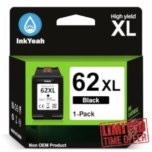 Inkyeah 62 Black Ink Cartridge XL