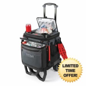 Arctic Zone Titan 22.5 Litre (23.7 US Quart) 60 Can Cooler with All Terrain Ca