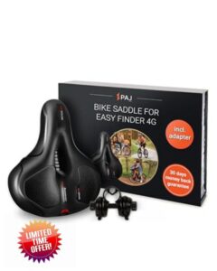 PAJ GPS Bike saddle with mount and Cloud Comfort technology - suitable in conjunction with the EASY FINDER 4G (not included) as GPS tracker for bicycles