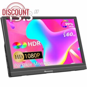 Showscren Portable Monitor 13.3 Inch Second Screen for Laptop