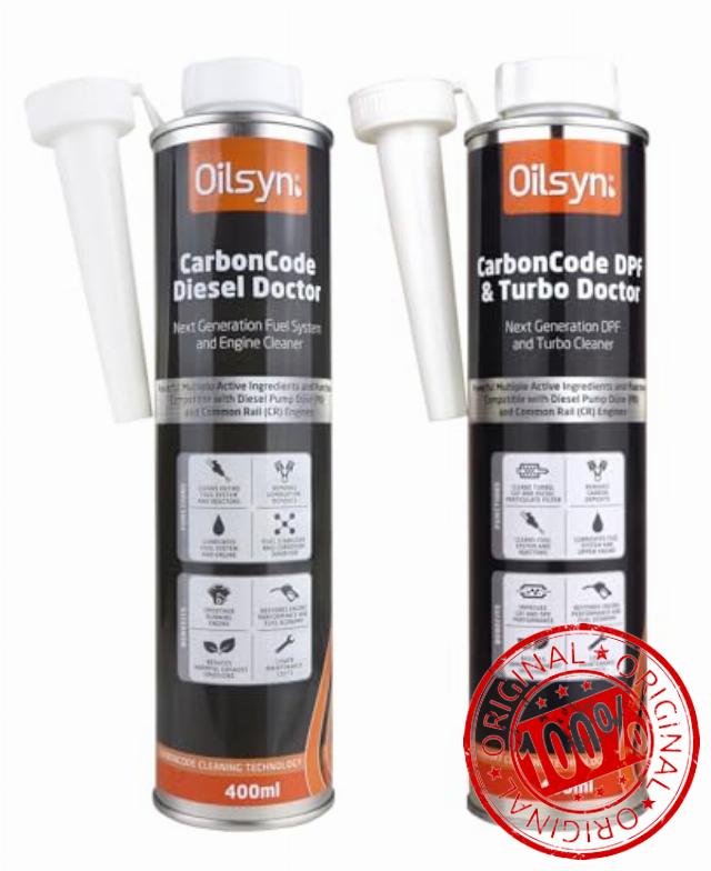Oilsyn CarbonCode Diesel Doctor and DPF & Turbo Dr Combo Pack - 2 x 400ml