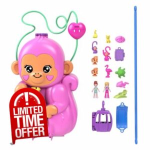 Polly Pocket Dolls & Playset with Pets & 13 Accessories