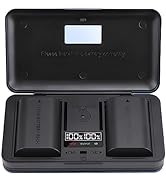 LIFEMOI The Pack of Multifunctional Battery Chargers LP-E6/e6n/e6nh (Including Two LP - e6 batter...