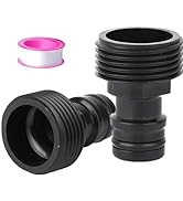 2 Pack 1/2 inch Male Threaded Tap Connector for Hose Pipe,Garden Hose Tap Connector,1/2