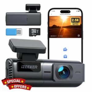 iZEEKER 2.5K Dash Cam WiFi Dash Camera for Cars