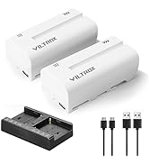 VILTROX Mini V Mount Battery,V-Mount 6700mAh Battery with LCD Display, Dual D-Tap&USB Output 99Wh...