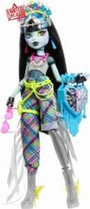 Monster High Frankie Stein Doll with Glam Monster Fest Outfit and Festival Themed Accessories like Snacks